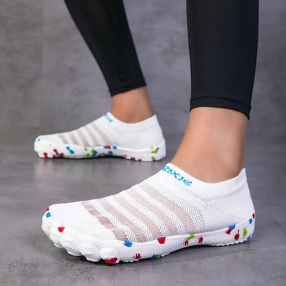 Unisex Black Quick-Dry Aqua Shoes for Beach and Sports