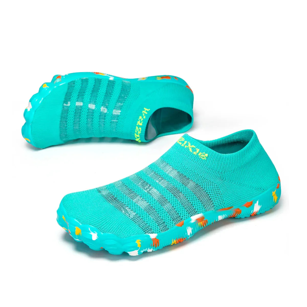 Unisex Black Quick-Dry Aqua Shoes for Beach and Sports