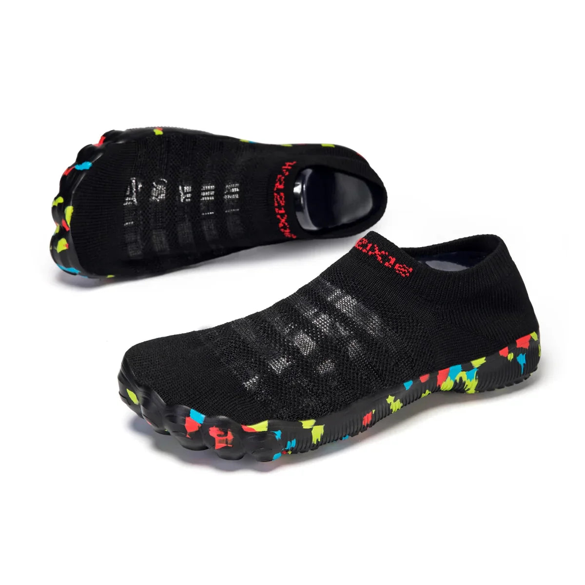 Unisex Black Quick-Dry Aqua Shoes for Beach and Sports