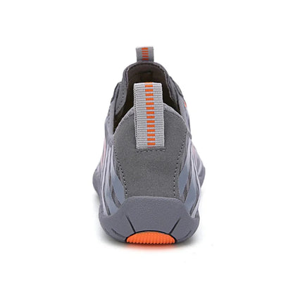 Unisex Grey Quick-Dry Aquatic Shoes for the Beach