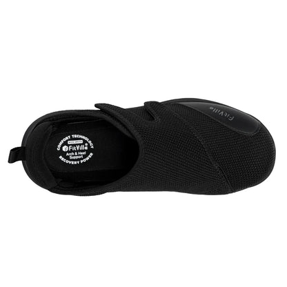 Men's Black Breathable Casual Summer Shoes with Velcro