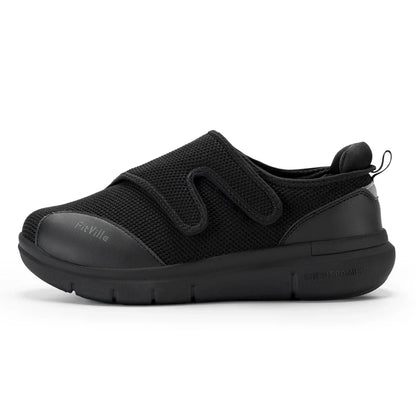 Men's Black Breathable Casual Summer Shoes with Velcro
