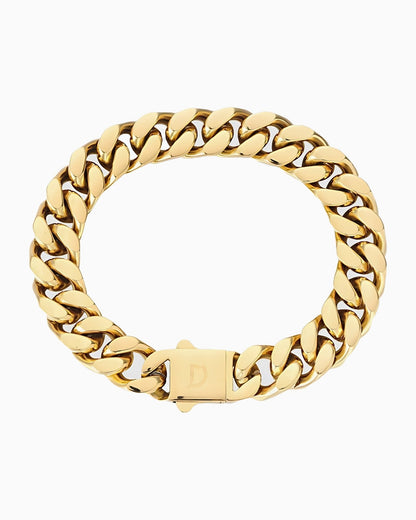 CUBAN BRACELET IN A NEAT BOX - 11MM GOLD