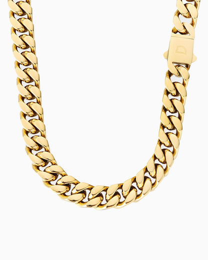 CUBAN CHAIN IN A NEAT BOX - 11MM GOLD