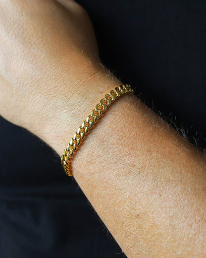 CUBAN BRACELET CLEAN - 6MM GOLD