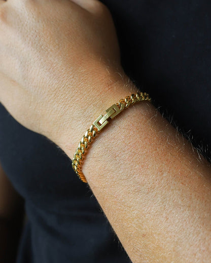 CUBAN BRACELET CLEAN - 6MM GOLD