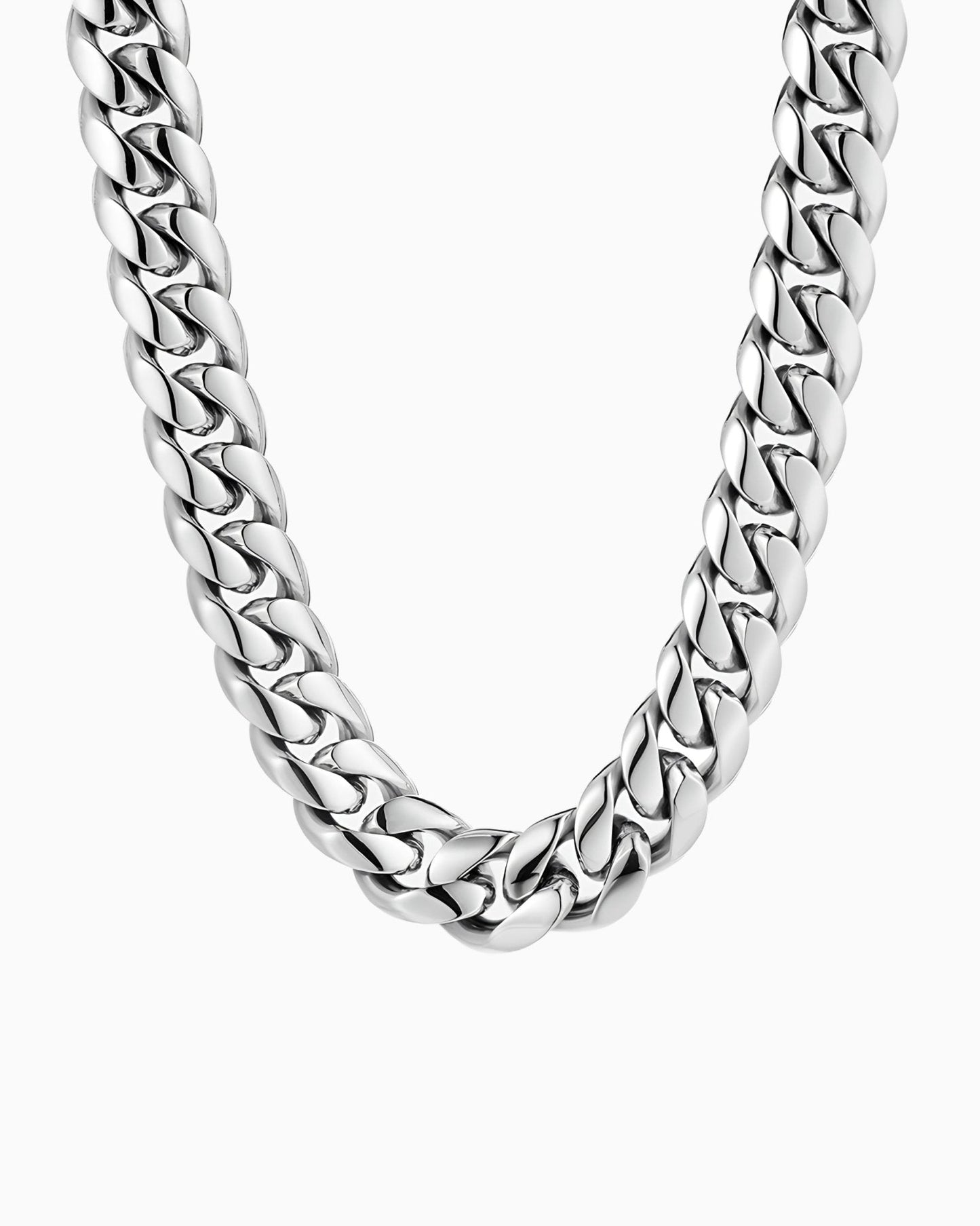 CLEAN CUBAN CHAIN. - 12MM
