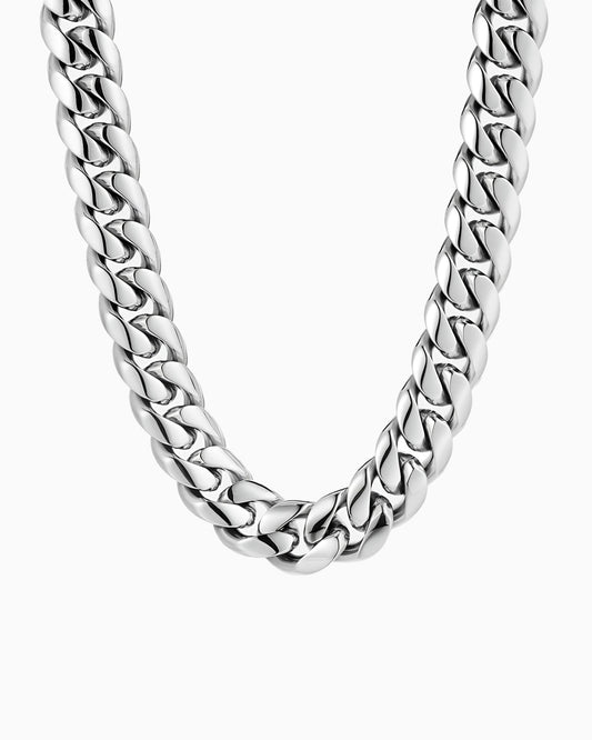 CLEAN CUBAN CHAIN. - 12MM