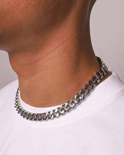 CLEAN CUBAN CHAIN. - 12MM
