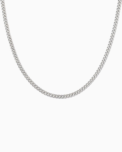 CLEAN CUBAN CHAIN. - 4MM
