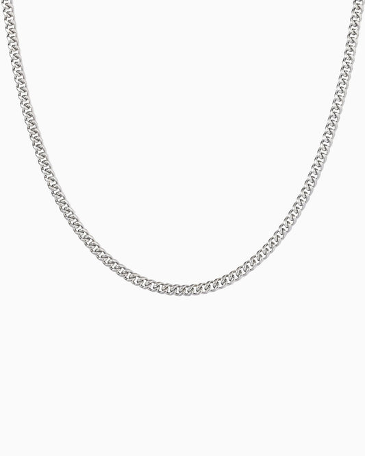 CLEAN CUBAN CHAIN. - 4MM