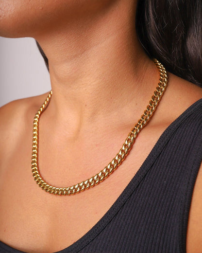 CLEAN CUBAN CHAIN. - 6MM GOLD