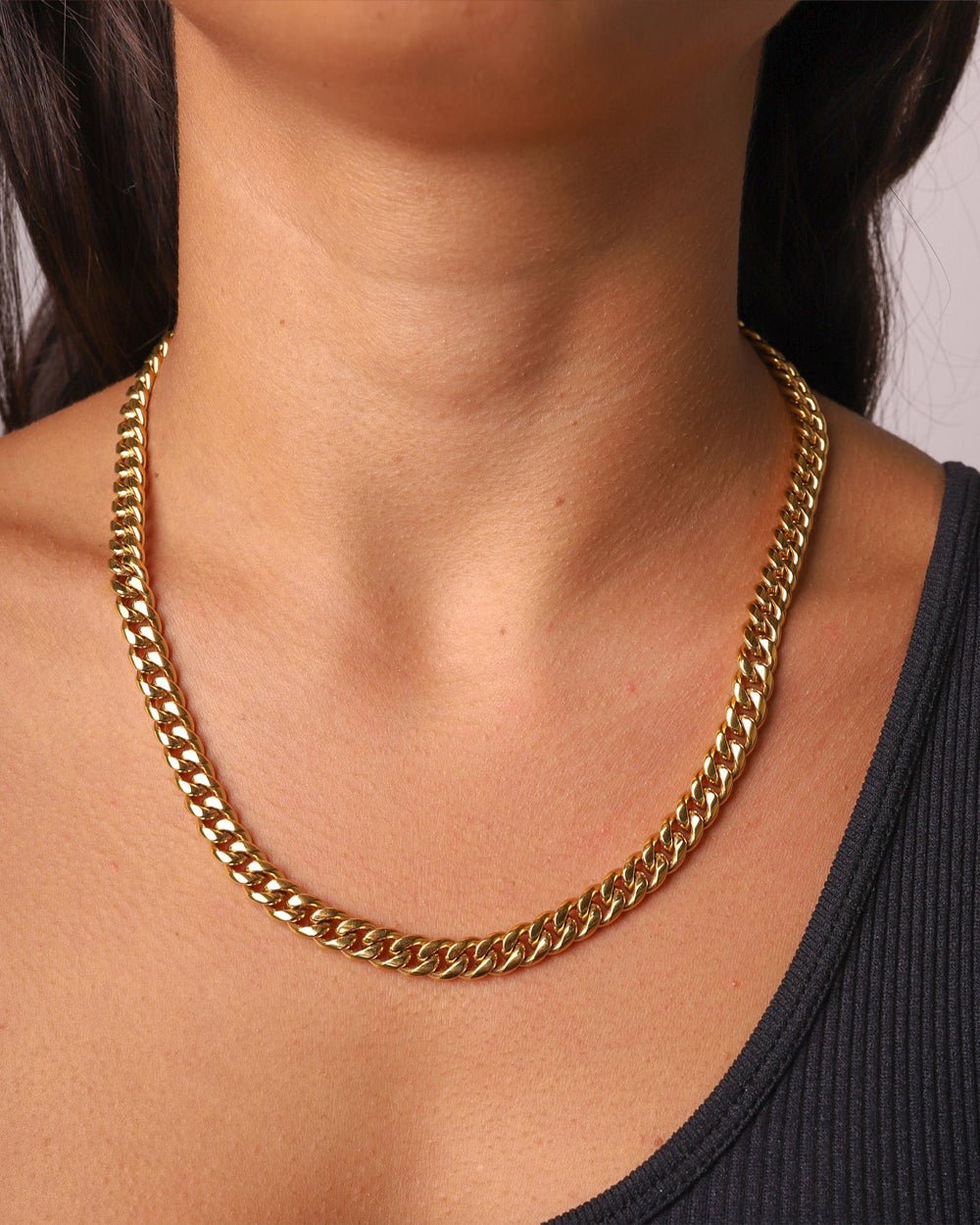 CLEAN CUBAN CHAIN. - 6MM GOLD