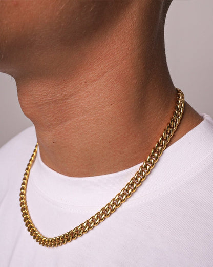 CLEAN CUBAN CHAIN. - 6MM GOLD