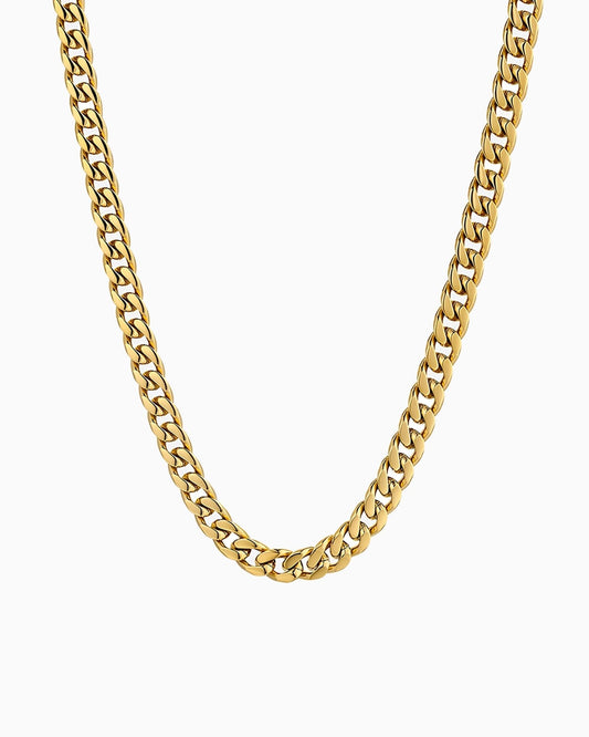 CLEAN CUBAN CHAIN. - 6MM GOLD