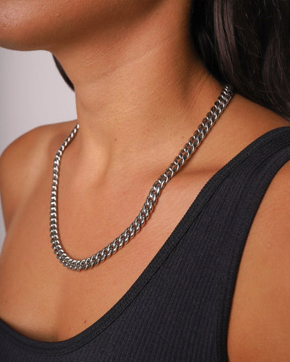CLEAN CUBAN CHAIN. - 6MM