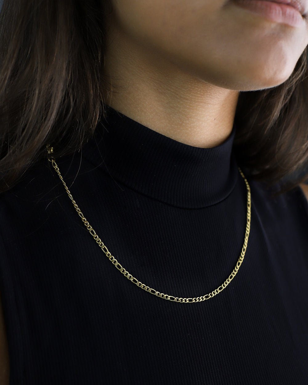 FIGARO CHAIN CLEAN. - 3MM GOLD