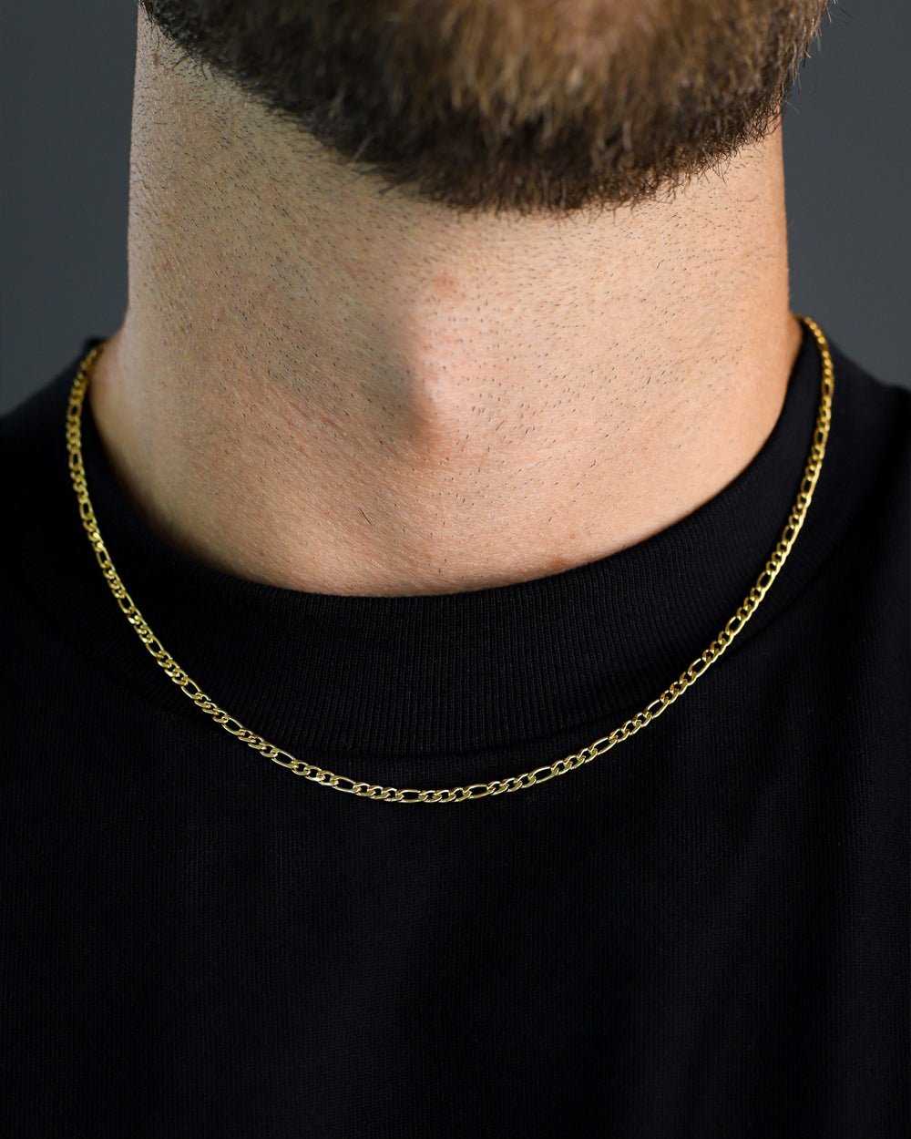 FIGARO CHAIN CLEAN. - 3MM GOLD