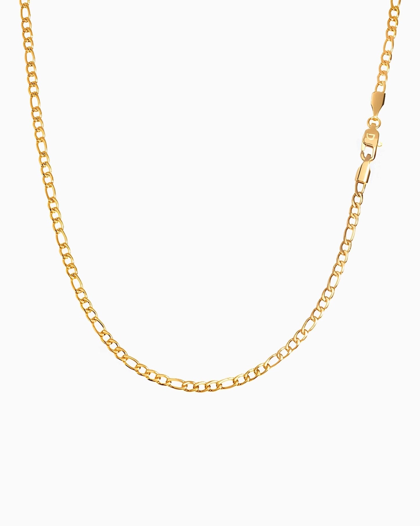 FIGARO CHAIN CLEAN. - 3MM GOLD