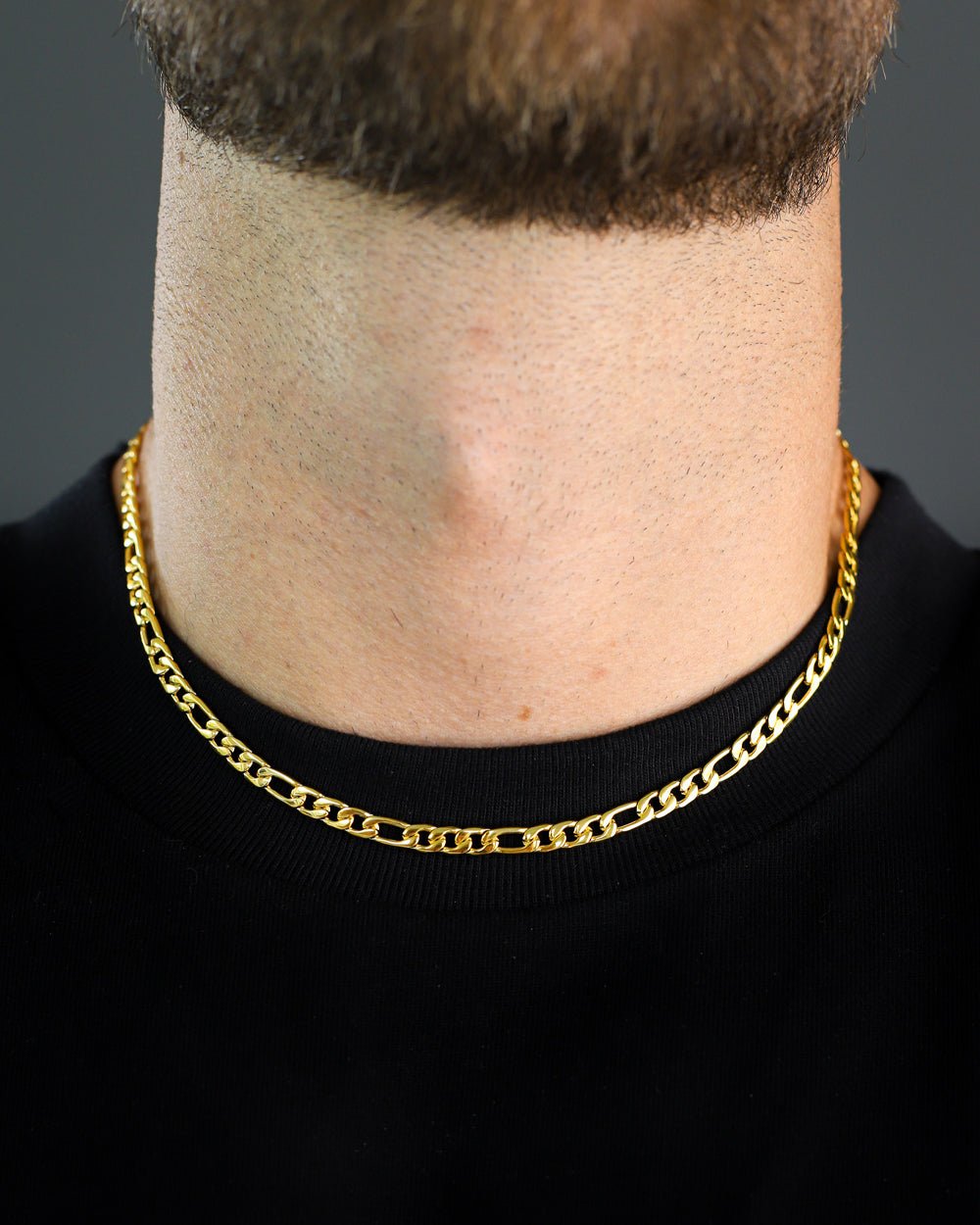 FIGARO CHAIN PROPER. - 5MM GOLD