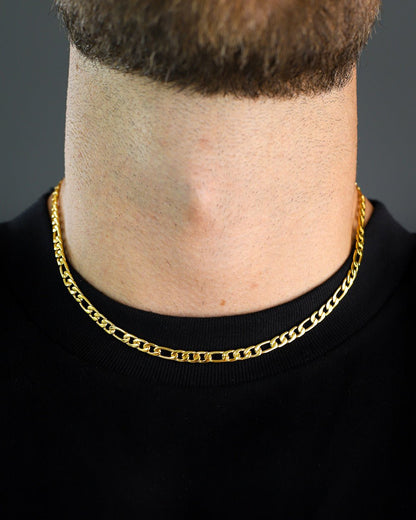 FIGARO CHAIN PROPER. - 5MM GOLD