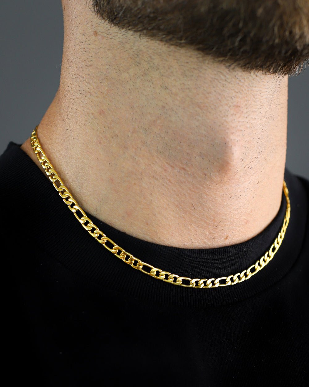 FIGARO CHAIN PROPER. - 5MM GOLD