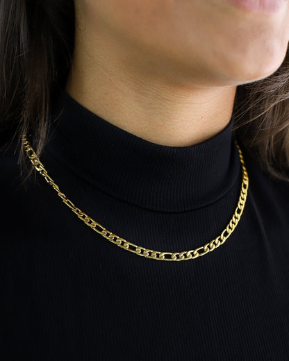 FIGARO CHAIN PROPER. - 5MM GOLD