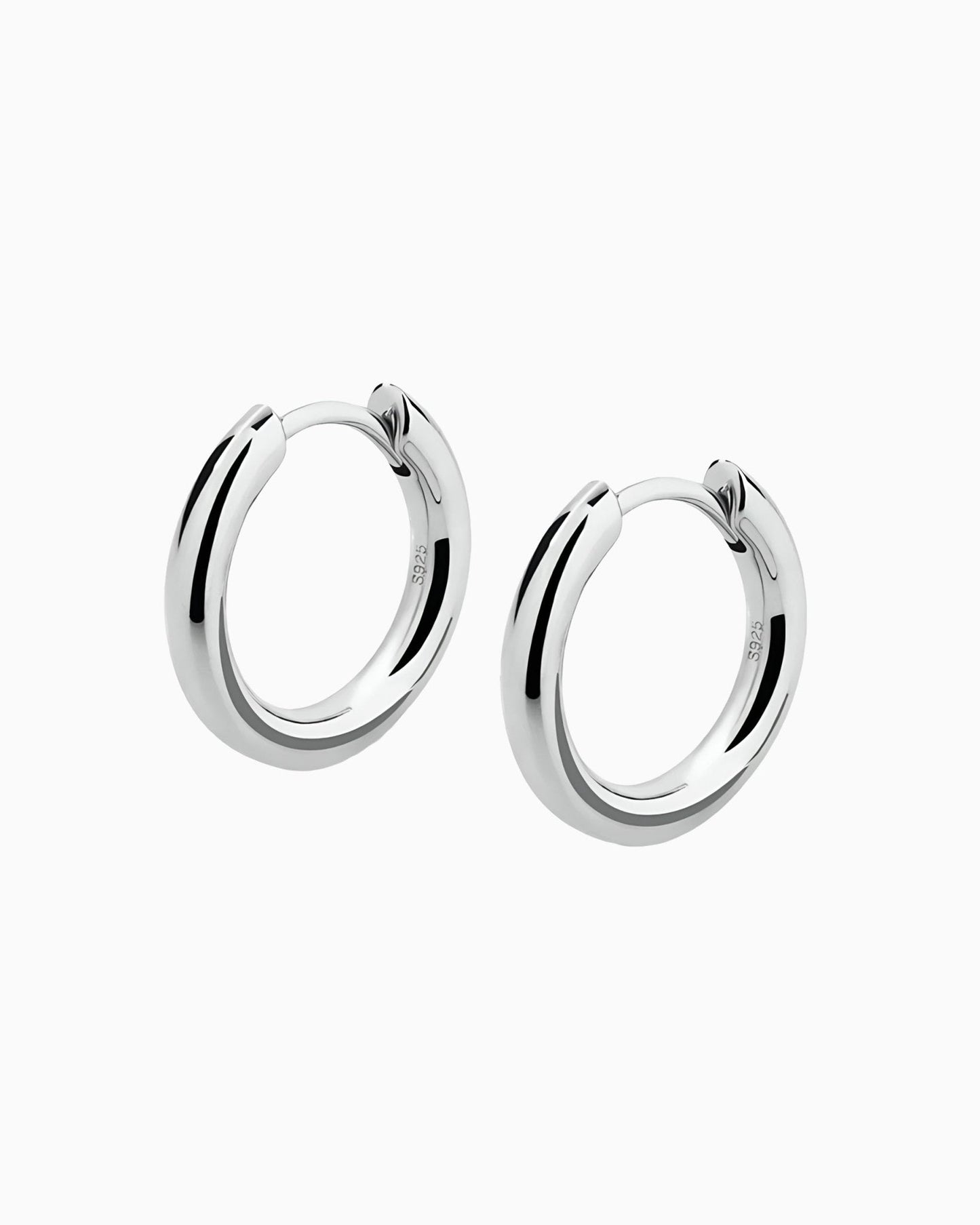 CLEAN HOOP EARRINGS - 12MM