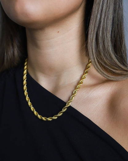 CLEAN CORD CHAIN. - 6MM GOLD