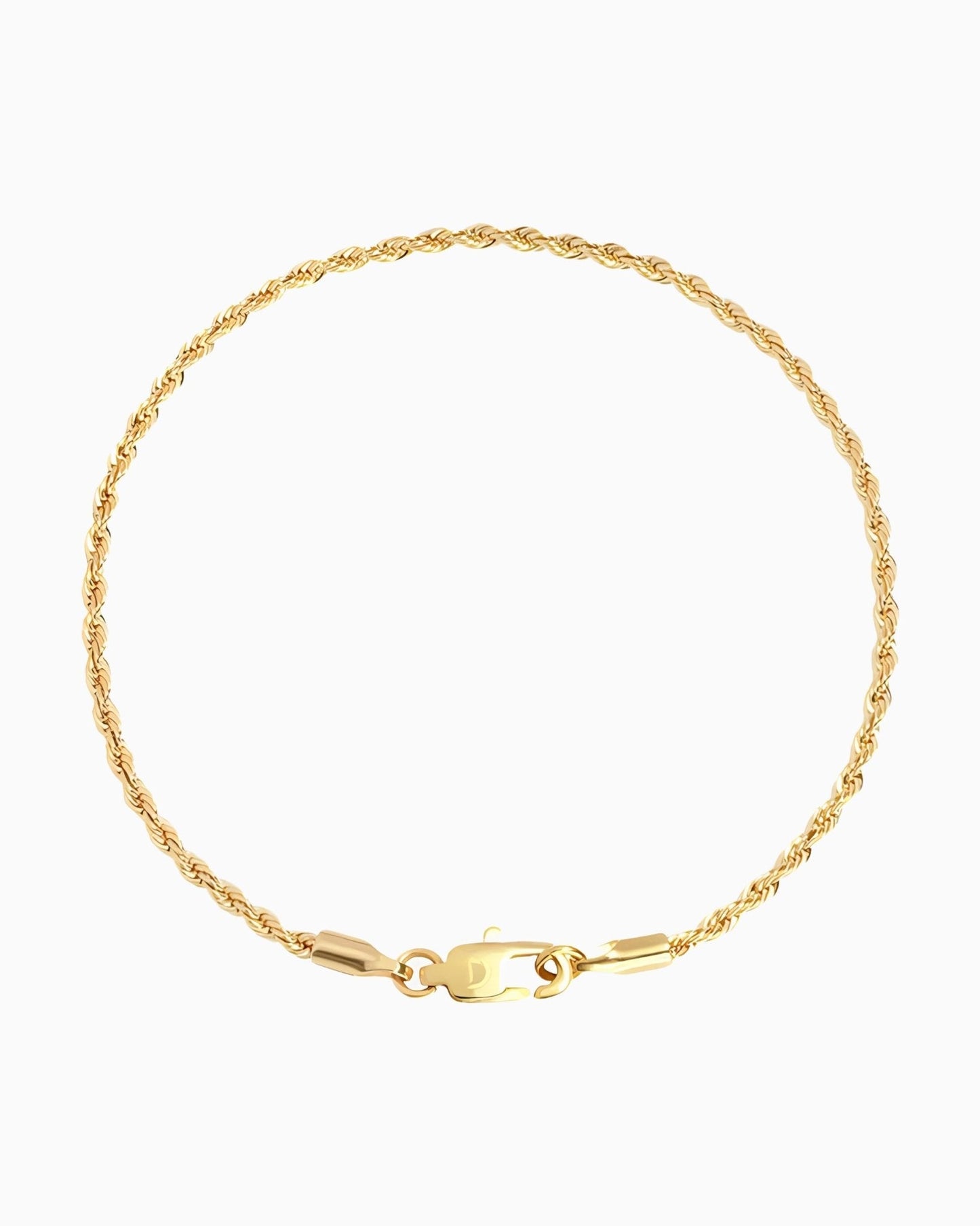 CLEAN CORD BRACELET - 2MM GOLD