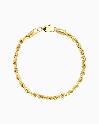 CLEAN CORD BRACELET - 3MM OR