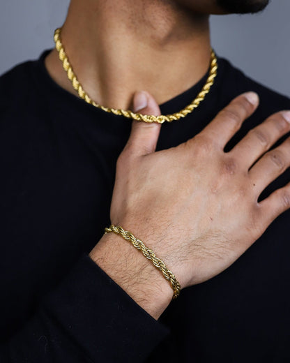 CLEAN ROPE BRACELET - 6MM GOLD