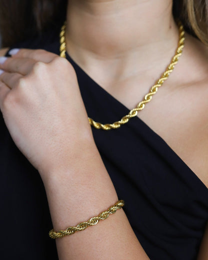 CLEAN ROPE BRACELET - 6MM GOLD