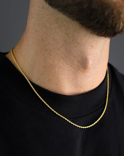 CLEAN CORD CHAIN. - GOLD 2MM