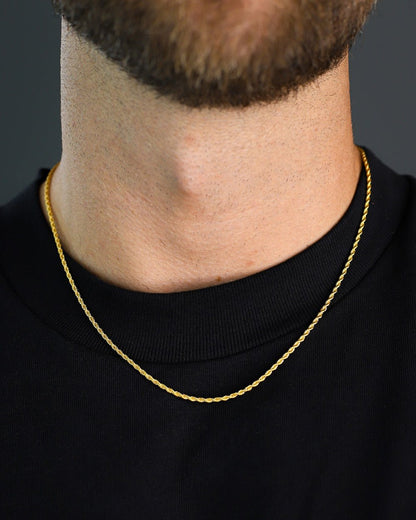 CLEAN CORD CHAIN. - GOLD 2MM