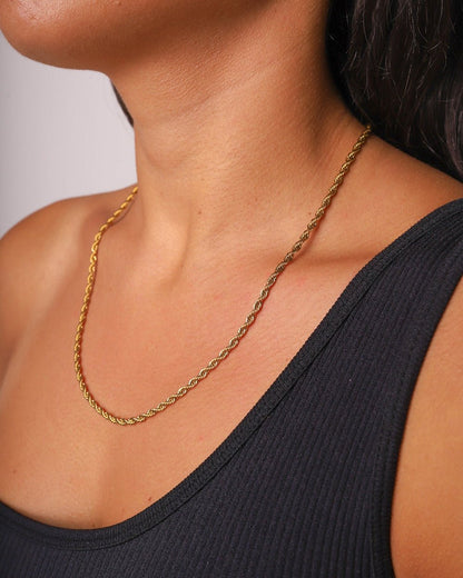 CLEAN CORD CHAIN. - 3MM GOLD
