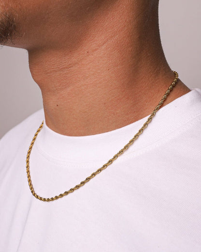 CLEAN CORD CHAIN. - 3MM GOLD