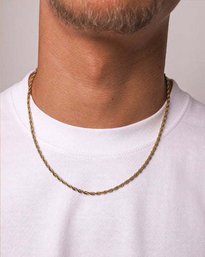 CLEAN CORD CHAIN. - 3MM GOLD