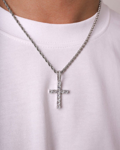 CROSSED PIECE PENDANT.