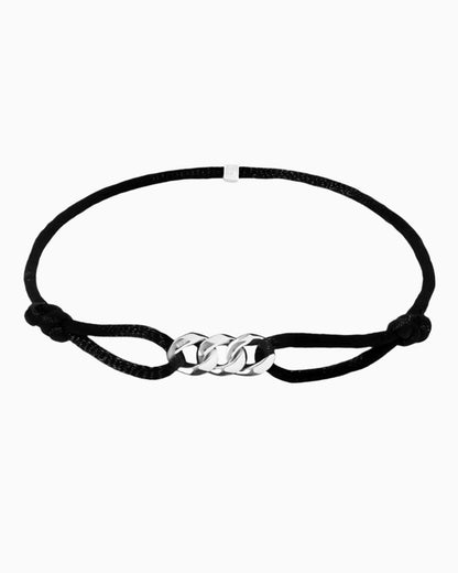 CUBAN LINK CORD BRACELET.