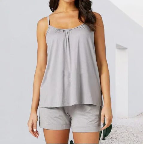 Cetestia™ | Relaxed Beach Tank Top with Integrated Bra