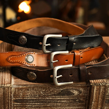 100% Cowhide Sierra Belt