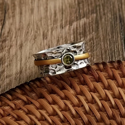 Elegant Green Zirconium Ring