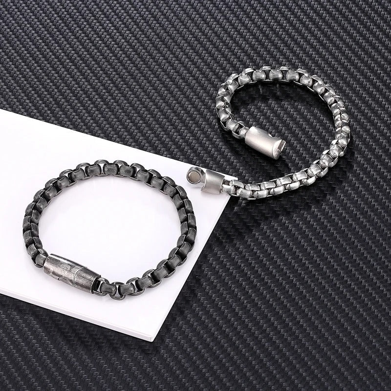 Chain and Link Bracelet for Men