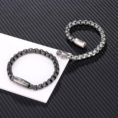 Chain and Link Bracelet for Men