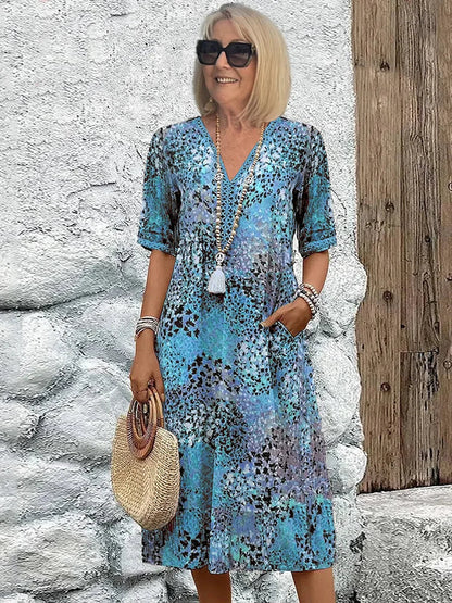 Claudia - Vibrant Mid-Length Dress