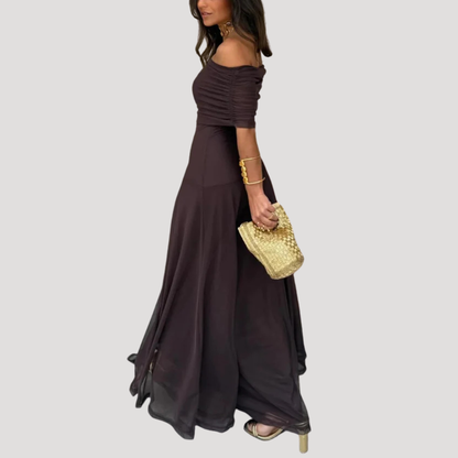 Women’s Elegant Off Shoulder Evening Maxi Dress