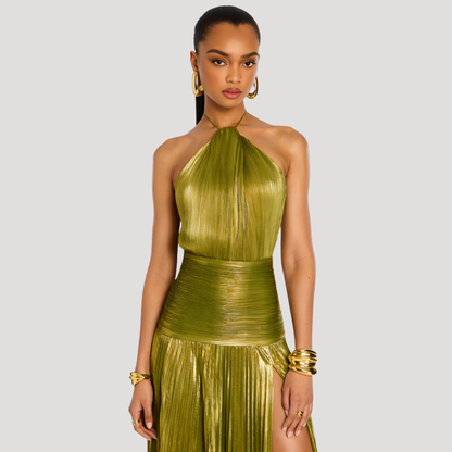 Women’s Elegant Halter Maxi Dress for Evening Events