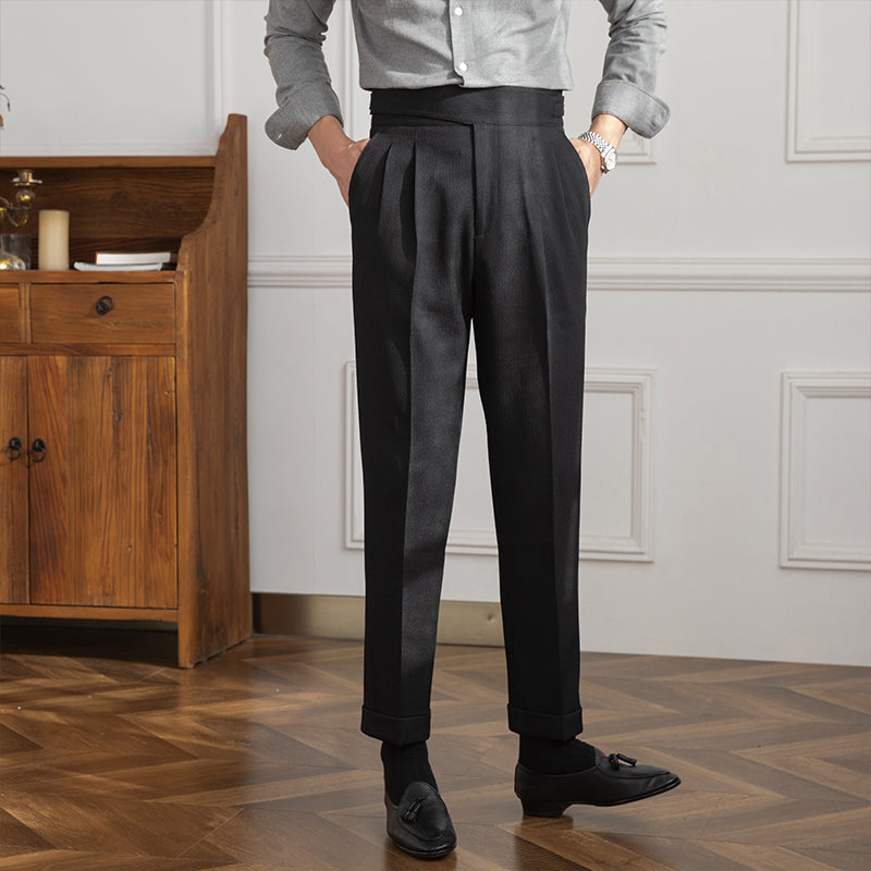 Moneglia Pleated Straight Leg Trousers