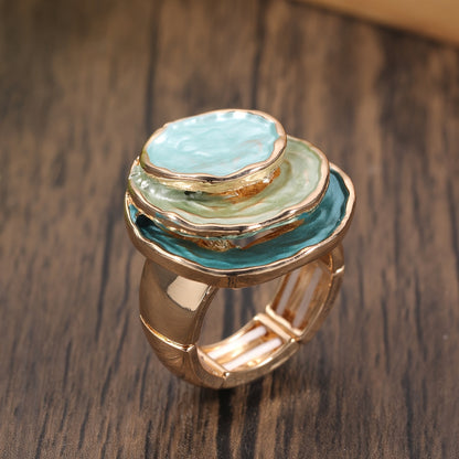 Boho Triple Layer Enamel Ring